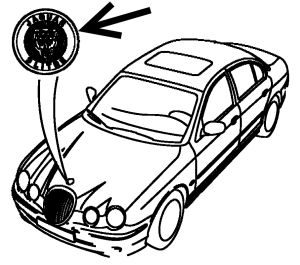 Emblema ant variklio gaubto XR88869